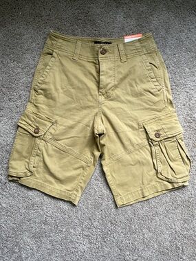 Men's Cargo Shorts American Eagle Distressed Utility Style size 26 Extreme Flex
